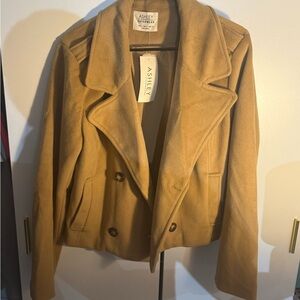 Ashley By 26 International Women's Camel Peacoat